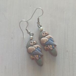 Parrot Bird Earrings - Multicolor